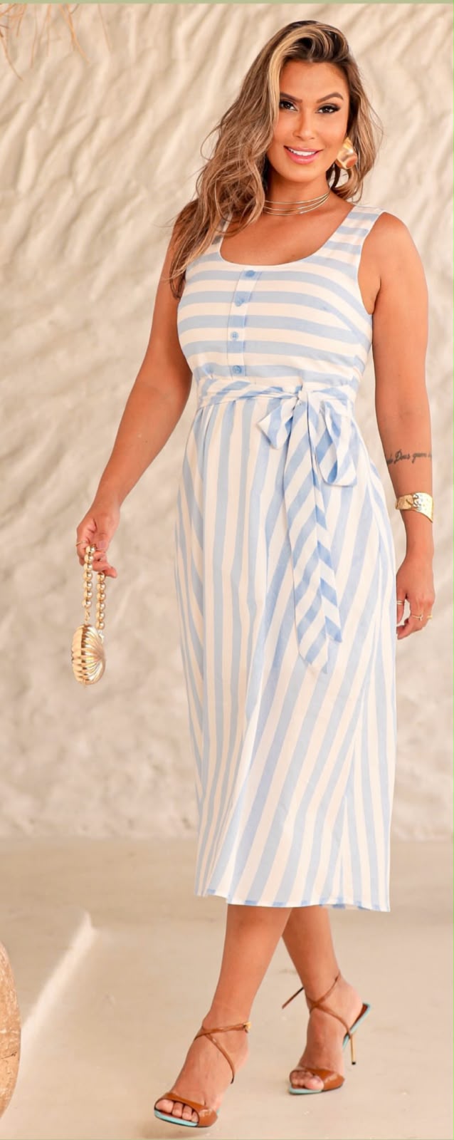 VESTIDO LISTRADO