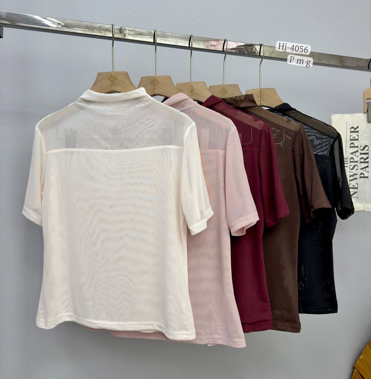 BLUSA TULE MANGA CURTA