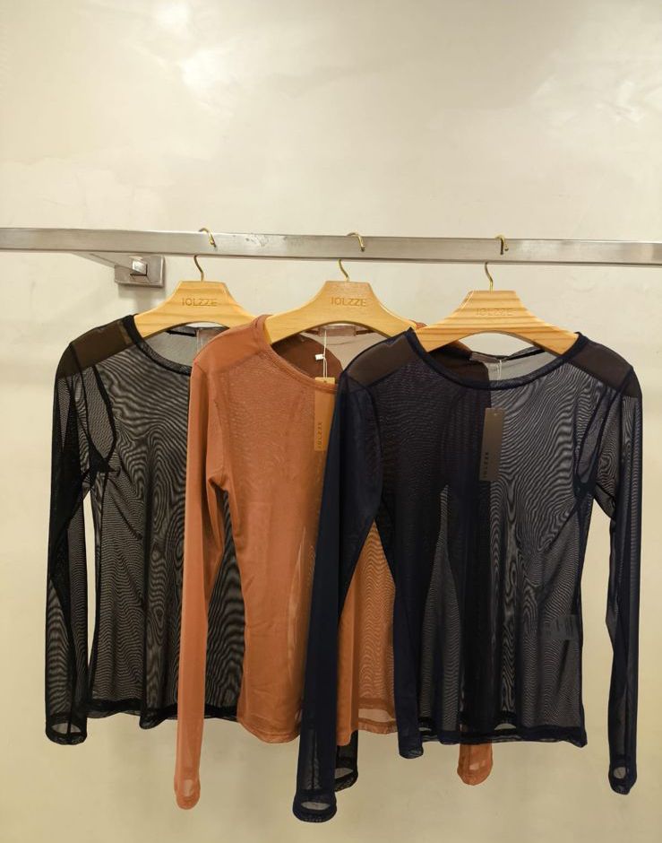 BLUSA TULE  MANGA LONGA